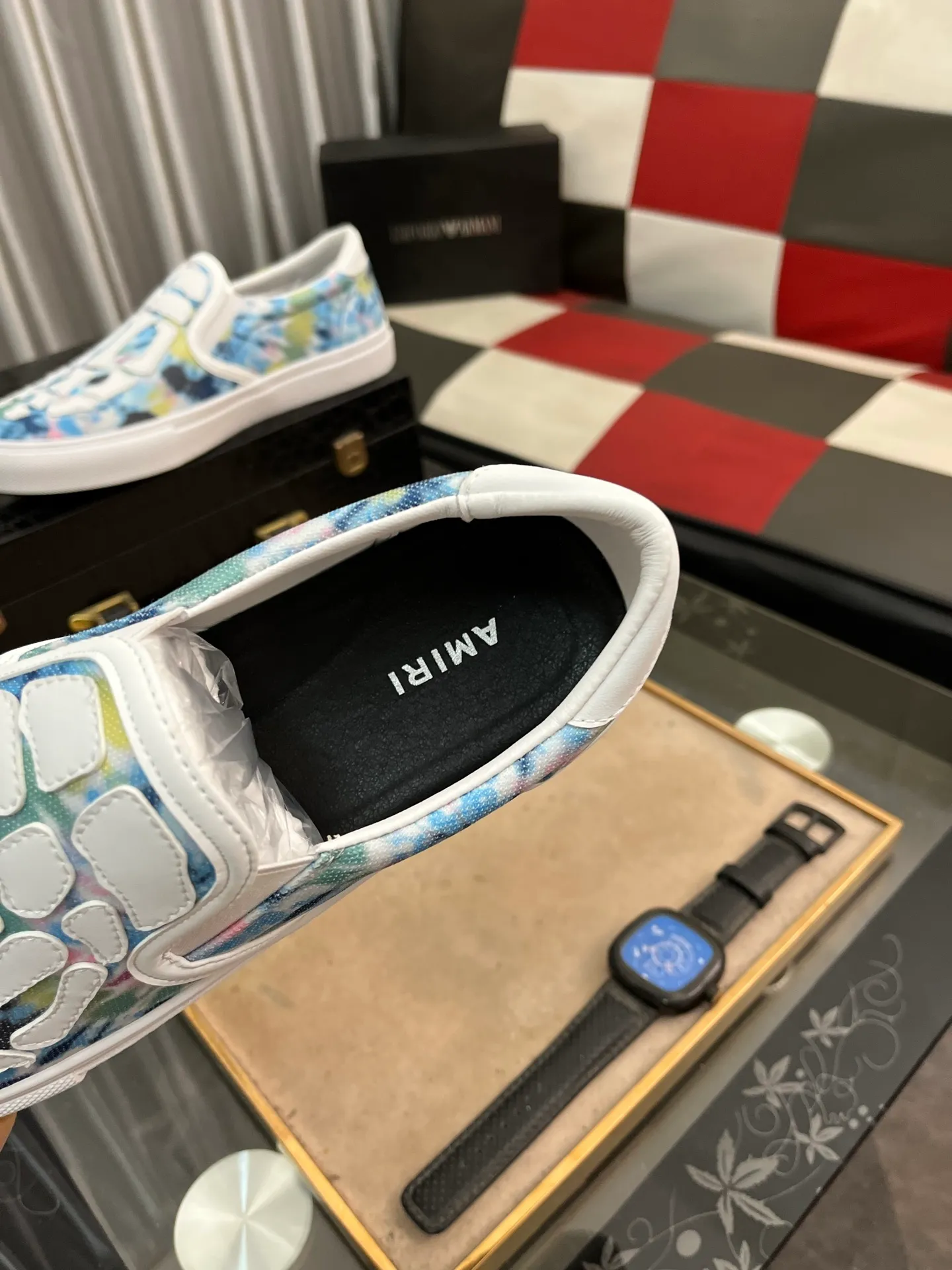 Men's men's shoes 💰420⌚️⌚️miri star shoes bone moral training shoes casual shoes amiri 2025 spring and summer star shoes bone moral training shoes micro-shaped body, the bone weaving pattern made of multi-layer genuine leather is more three-dimensional, slightly thicker and rich, and all elements are just right! The details are just right. Size: 38 to 444️⃣Colors available